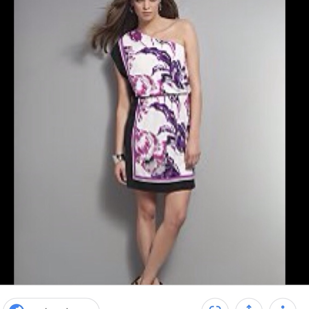 New York & Company One Shoulder Dress